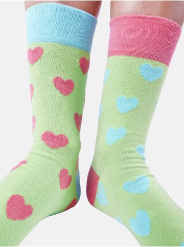 Unabux Freizeitsocken GRUMBLE IN THE JUNGLE in hellgrün