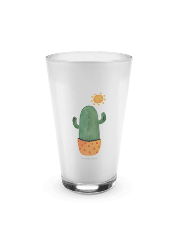 Mr. & Mrs. Panda Blümchentailglas Kaktus Sonne ohne Spruch in Transparent