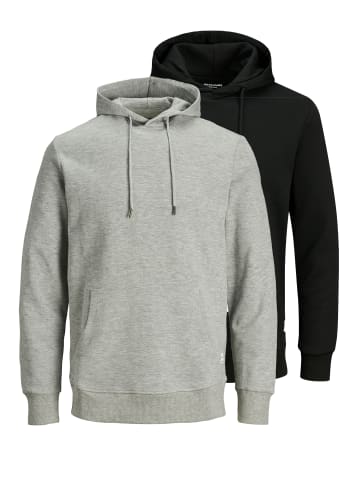 Jack & Jones Sweatshirt / Hoodie Basic in Schwarz / grau