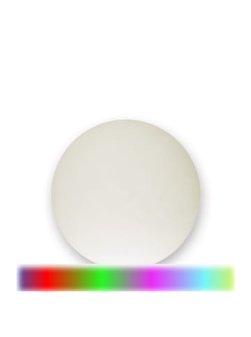 SATISFIRE Leuchtkugel LED GLOBE RGB in weiß - 30cm