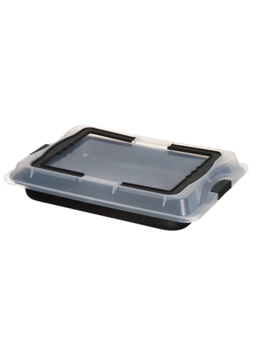 Maku Kuchenform zum tragen in Schwarz, (B) 42 x (H) 4,5 x (L) 30 cm