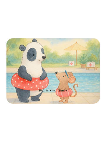 Mr. & Mrs. Panda Magnet Otter Schwimmen Design ohne Spruch in Weiß
