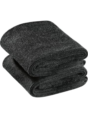 camano Baumwolle Unisex-Socken 2 Paar mit Softbund ca-soft in anthrazit