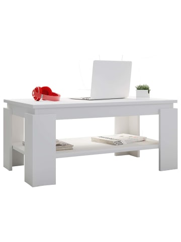 ebuy24 Couchtisch Rolas 1 Weiß 90 x 53 cm