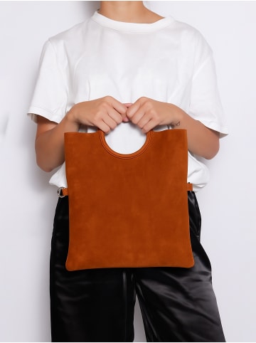 Gave Lux Handbag in DARK COGNAC