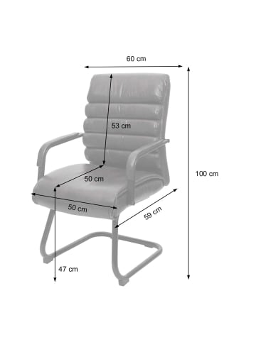 MCW Konferenzstuhl H31, Kunstleder braun