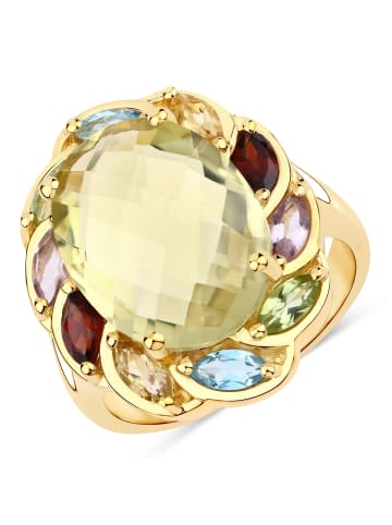 Rafaela Donata Ring Sterling Silber Lemonquarz in gelbgold