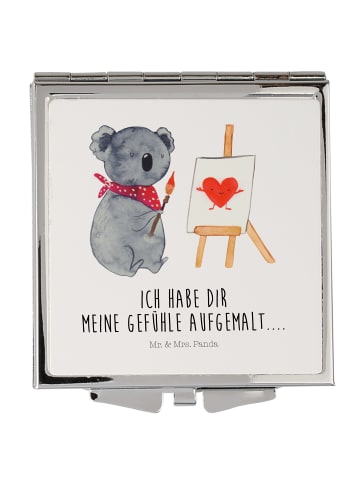 Mr. & Mrs. Panda Schminkspiegel Koala Künstler mit Spruch in Weiß