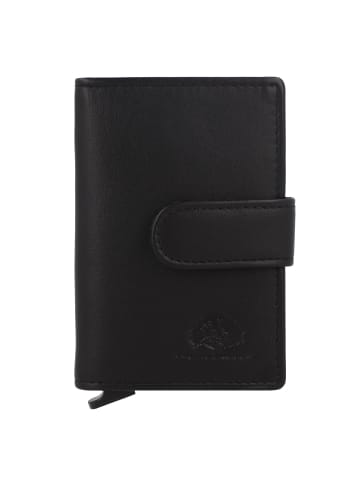 Greenburry Nappa Kreditkartenetui RFID Schutz Leder 7 cm in black