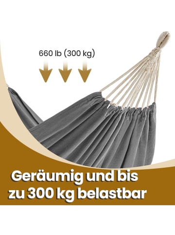 SONGMICS Hängematte Socozzy in Grau - (B)150 x (H)0.1 x (T)210 cm