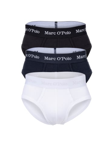 Marc O'Polo Slip 3er Pack in Schwarz/Navy/Weiß