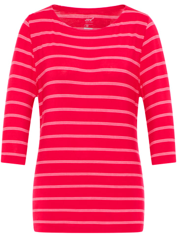 Joy Sportswear Halbarm Ringelshirt AMIRA in virtual red stripes