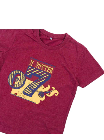 Cerda 2tlg. Outfit T-Shirt & Shorts Harry Potter  in Bordeaux-Dunkelgrau