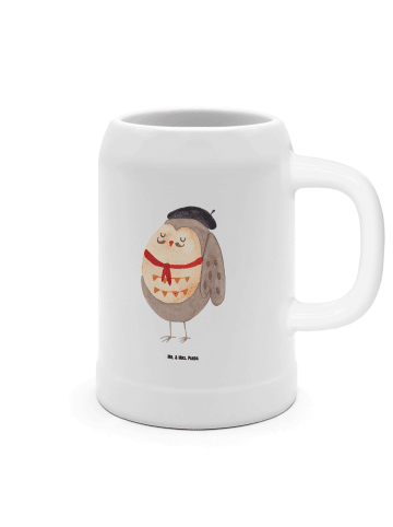 Mr. & Mrs. Panda Bierkrug Eule Frankreich ohne Spruch in Weiß