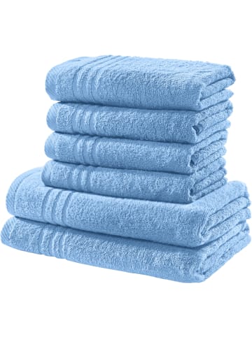 REDBEST Frottier Frottier-Set uni 6-tlg. New York in hellblau