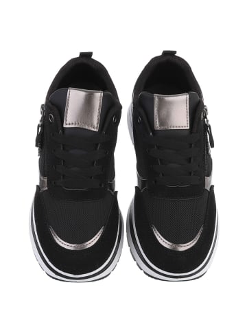 Ital-Design Freizeitschuh in Schwarz und Bronze