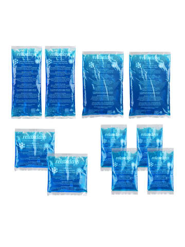 relaxdays 50 x Kühlpad in Blau