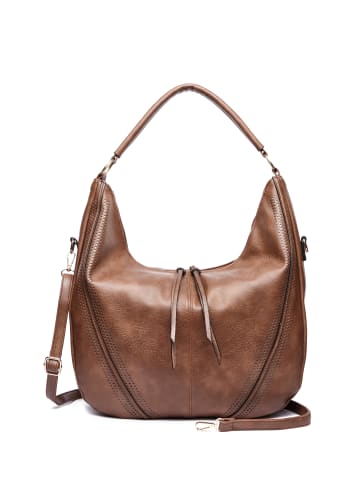 collezione alessandro Schultertasche " Big Aunt " in cognac