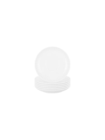 Seltmann Weiden 6er Set Kombi-Untertassen Amina in – ø 12 cm in Weiß
