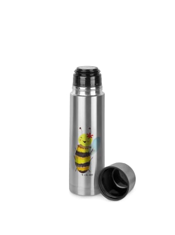 Mr. & Mrs. Panda Thermoskanne Biene Happy ohne Spruch in Transparent