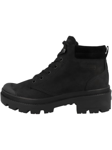 Palladium Schnürboots Pallabase Lo Cuff in schwarz