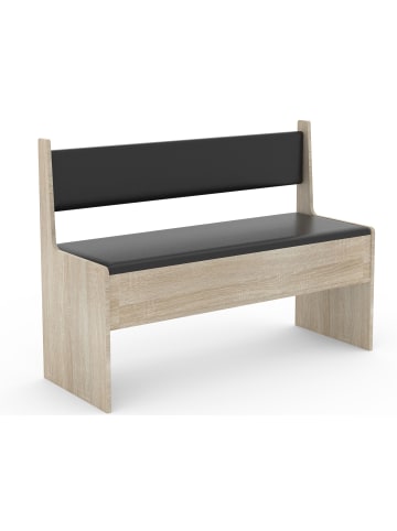 VCM Holz Eckbank Sitzbank Bank Truhe Esal Breite 110cm in Sonoma-Eiche