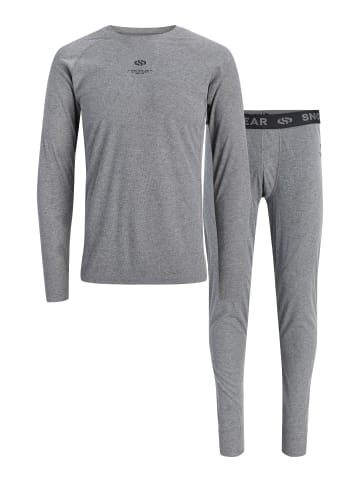 Jack & Jones Basislayer-Set in Dark Grey Melange