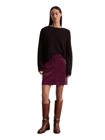Marc O'Polo Cord-Minirock A-Shape in aubergine red