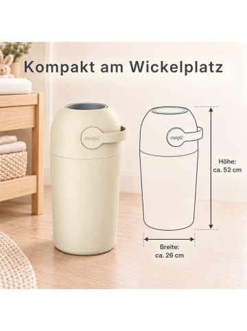 Kinderhaus Blaubär Magic Majestic Windeleimer TOP in Beige