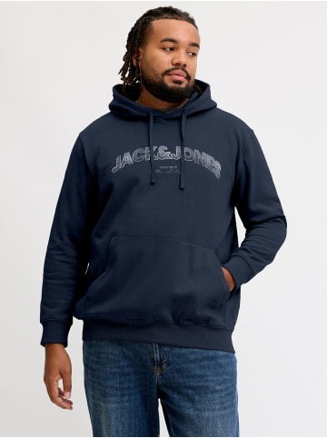 JACK & JONES PLUS Kapuzenpullover in Navy Blazer