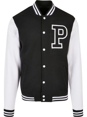 Mister Tee College Jackets in blk/wht