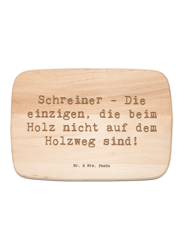 Mr. & Mrs. Panda Frühstücksbrett Spruch Schreiner - Die einzigen... in Transparent