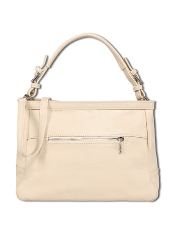 Toscanto Leder Schultertasche Toscanto Tasche beige ca. 38cm