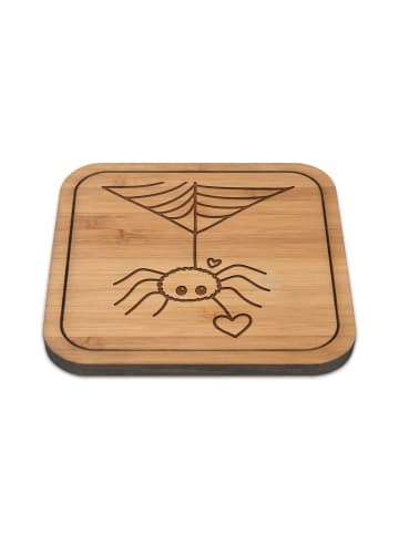 Mr. & Mrs. Panda Tischuntersetzer Spinne Agathe Liebe ohne Spruch in Transparent