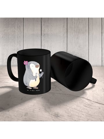 Mr. & Mrs. Panda Tasse Zahnarzt Künstler mit Spruch in Schwarz