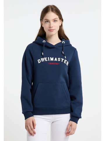 DreiMaster Maritim Kapuzenpullover in Dunkelmarine