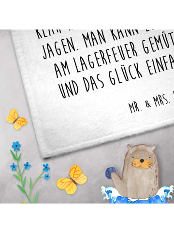 Mr. & Mrs. Panda handtuch gäste wc Bär & Marienkäfer Lagerfeuer ... in Weiß
