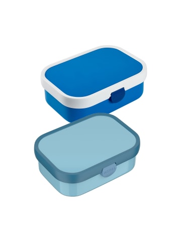 Mepal 2er Set Brotdosen mit Einsatz & Gabel Campus 2025 700 ml in Cool Blue & Blau