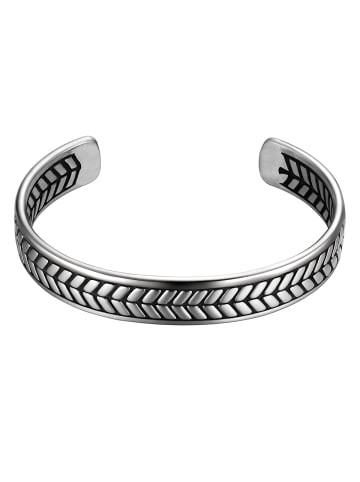 True Rebels Armband aus Edelstahl in silber