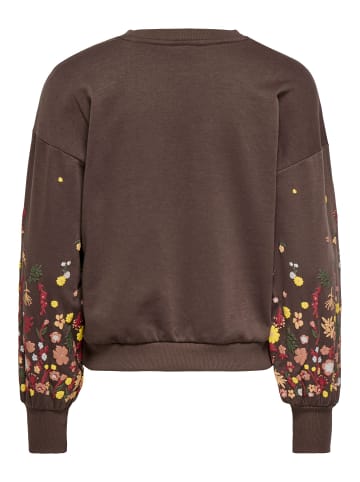 ONLY Sweatshirt in Chocolate Martini