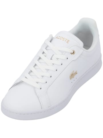 Lacoste Schnürschuhe in WHITE/GOLD