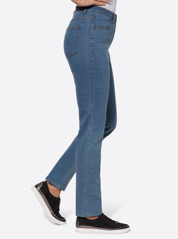 Sieh an! Thermo-Jeans in blue-bleached