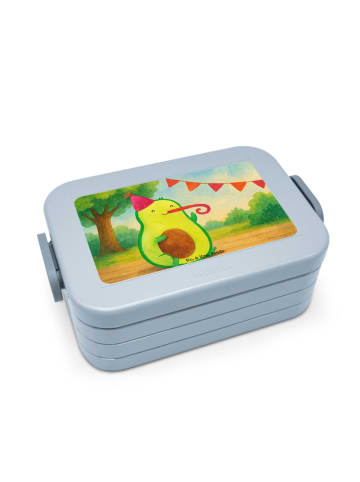 Mr. & Mrs. Panda Bento Box Avocado Geburtstag Design ohne Spruch in Blau Pastell
