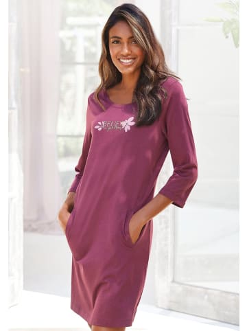 LASCANA Sleepshirt in bordeaux-violett