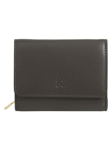 DuDu Pemba Geldbörse RFID Schutz Leder 12 cm coffee brown