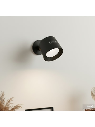home24 Akku-Wandleuchte LIPUT in Schwarz