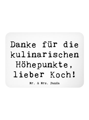 Mr. & Mrs. Panda Magnet Spruch Koch Dankeschön mit Spruch in Weiß
