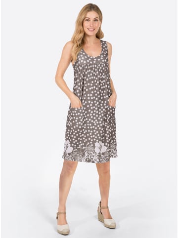 WITT WEIDEN Freizeitkleid in taupe-gemustert