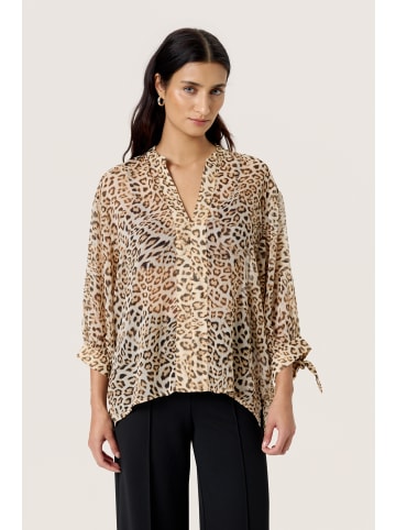 Soaked in Luxury Langarm-Bluse SLAnaya Oversize fit in Leopard Print