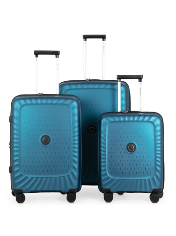 Hauptstadtkoffer Kotti - 3er Koffer-Set Trolley Gepäckset, TSA, 4 Rollen (S, M & L) in Royalblau